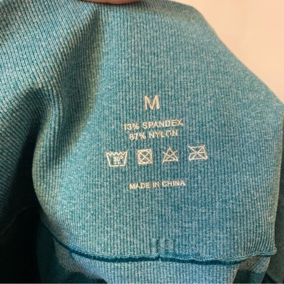 NVGTN Contour Seamless Leggings Teal Medium - Picture 9 of 9